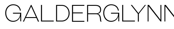 Galderglynn Esquire font preview